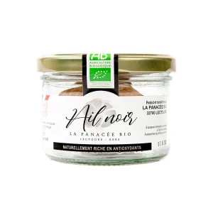 Tête d&rsquo;ail noir bio – bocal verre